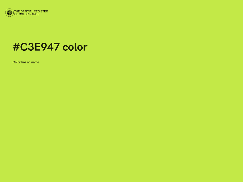 #C3E947 color image