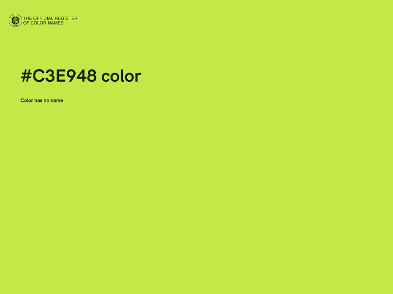#C3E948 color image