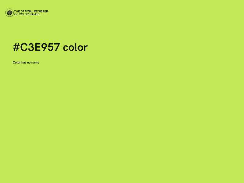 #C3E957 color image