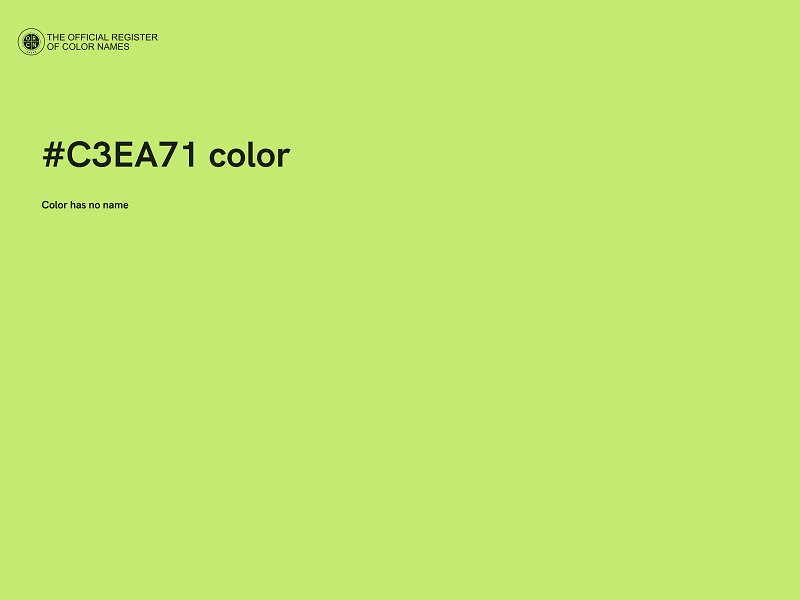 #C3EA71 color image