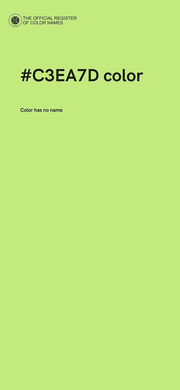 #C3EA7D color image