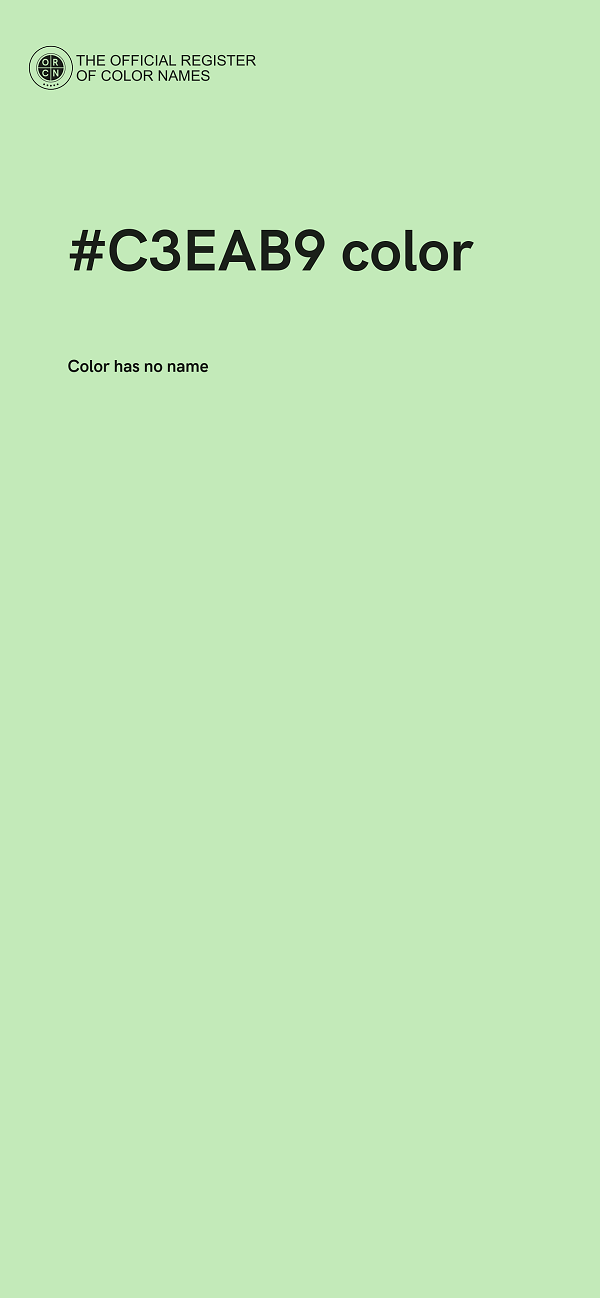 #C3EAB9 color image