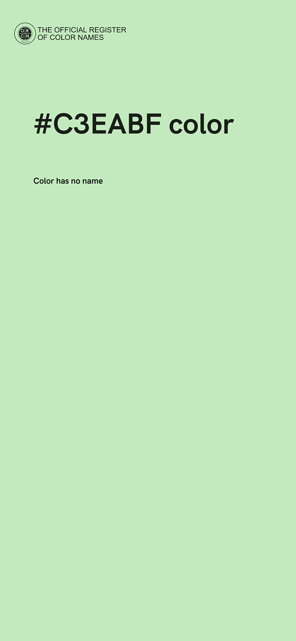 #C3EABF color image