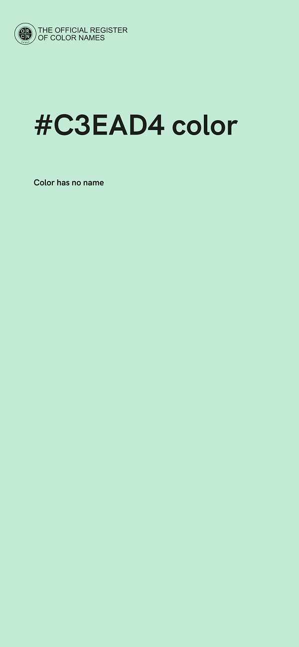 #C3EAD4 color image
