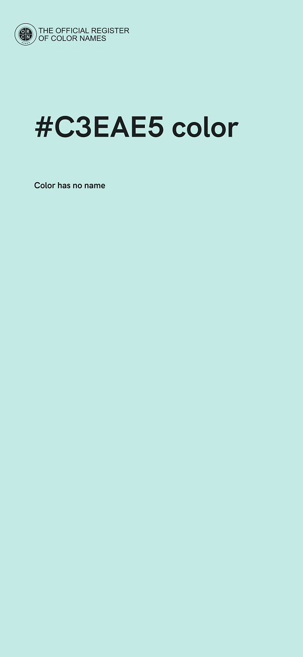 #C3EAE5 color image