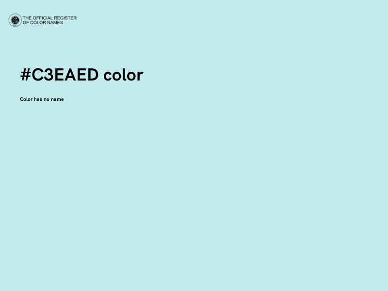 #C3EAED color image