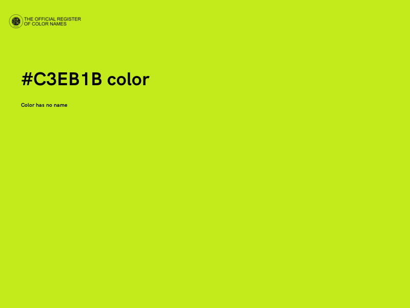 #C3EB1B color image