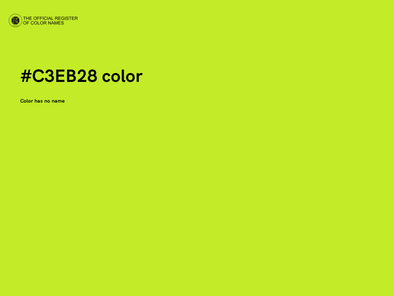 #C3EB28 color image