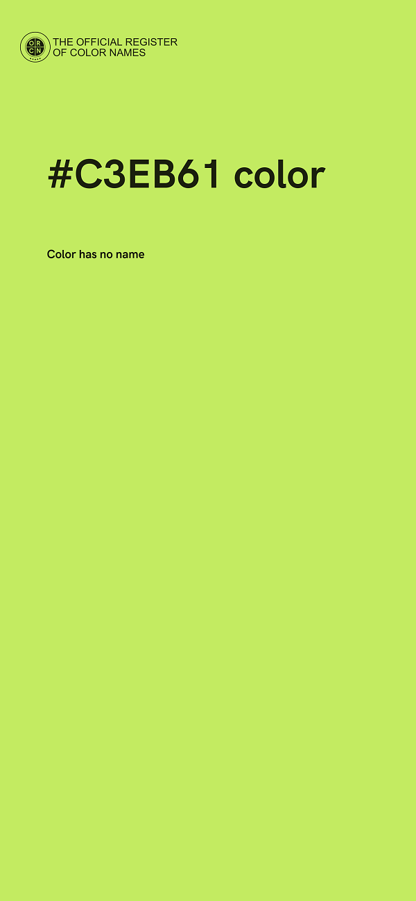 #C3EB61 color image