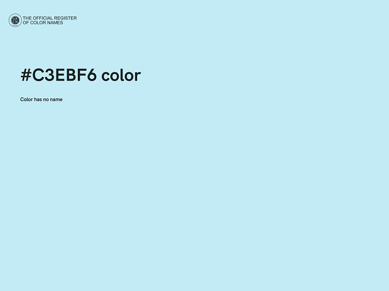 #C3EBF6 color image