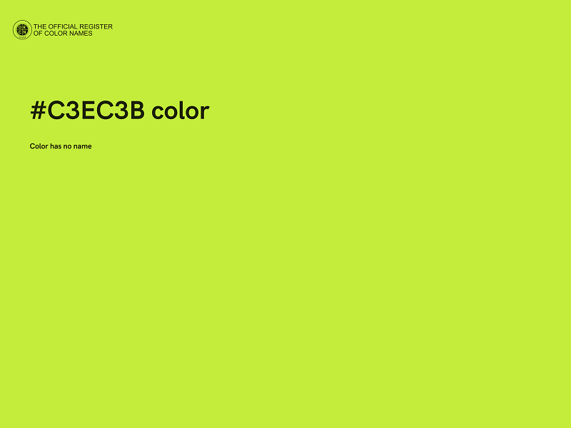 #C3EC3B color image