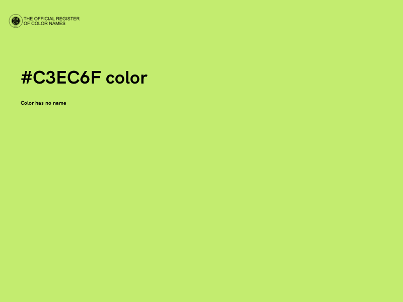#C3EC6F color image