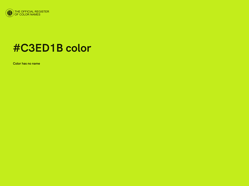 #C3ED1B color image