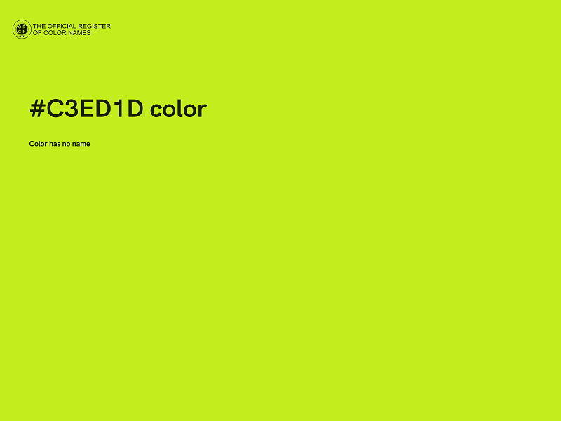 #C3ED1D color image