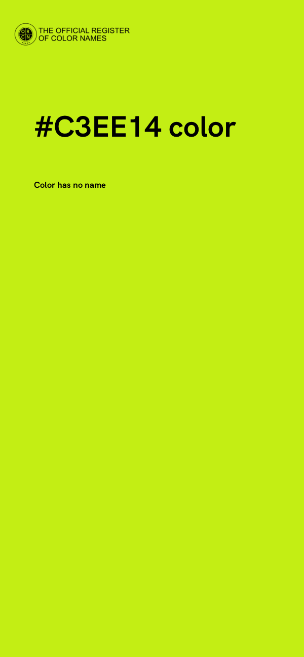 #C3EE14 color image