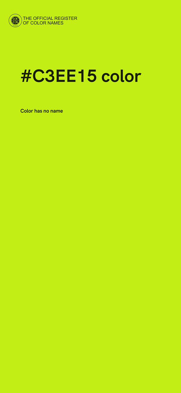 #C3EE15 color image