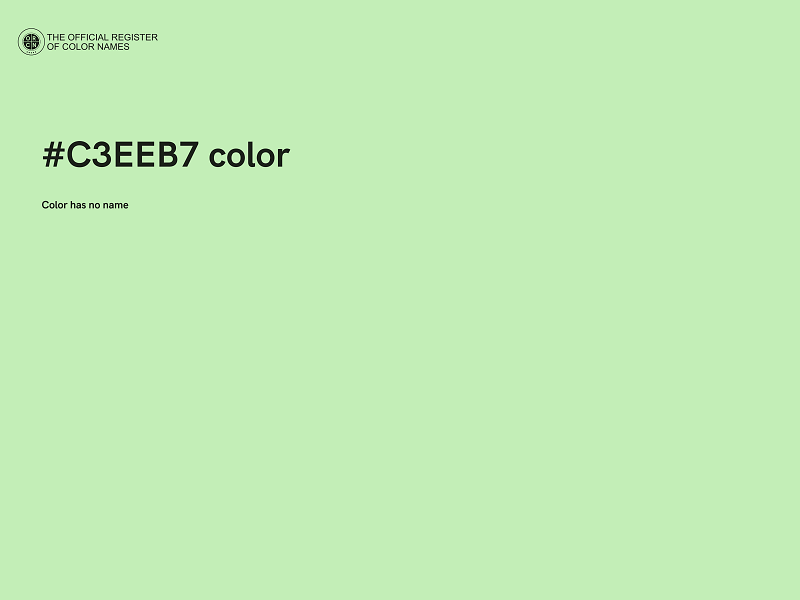 #C3EEB7 color image
