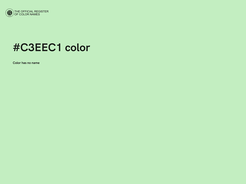 #C3EEC1 color image