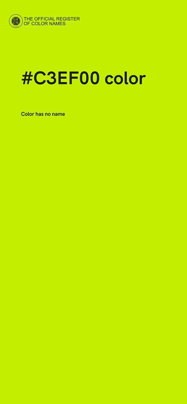 #C3EF00 color image