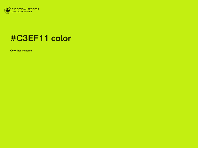 #C3EF11 color image