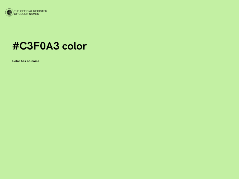 #C3F0A3 color image
