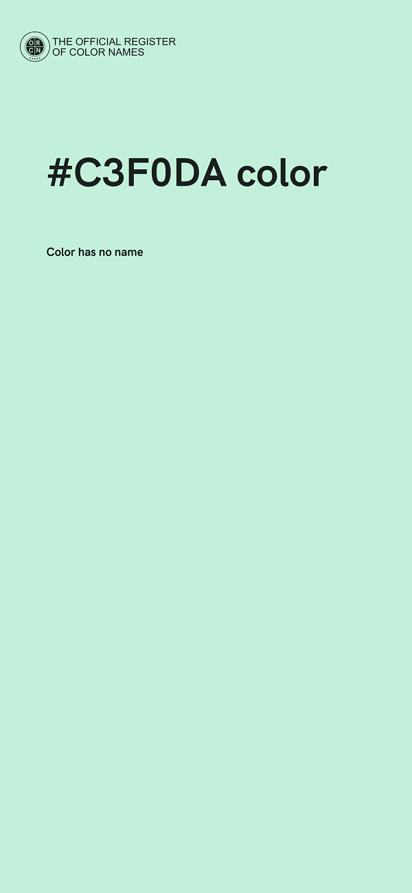 #C3F0DA color image