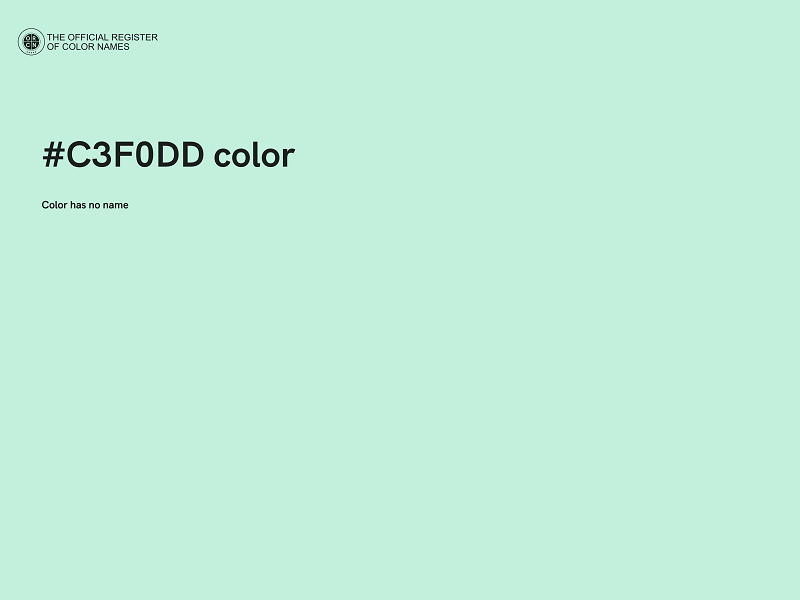 #C3F0DD color image