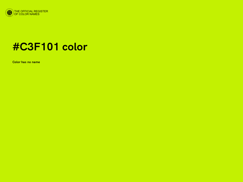 #C3F101 color image