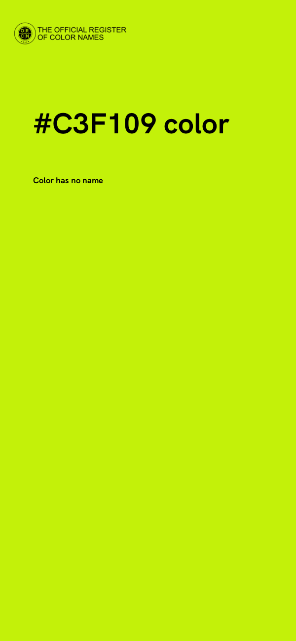 #C3F109 color image