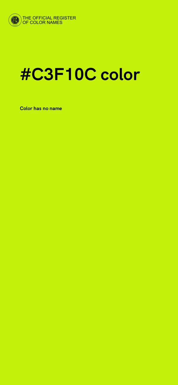 #C3F10C color image