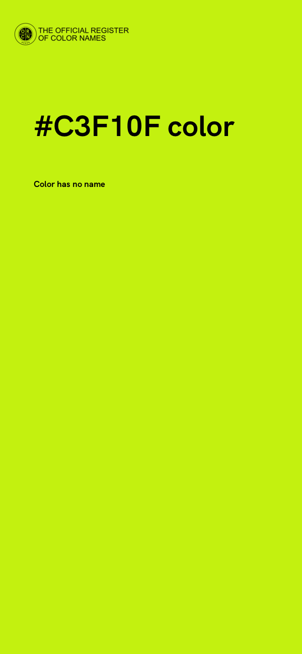 #C3F10F color image