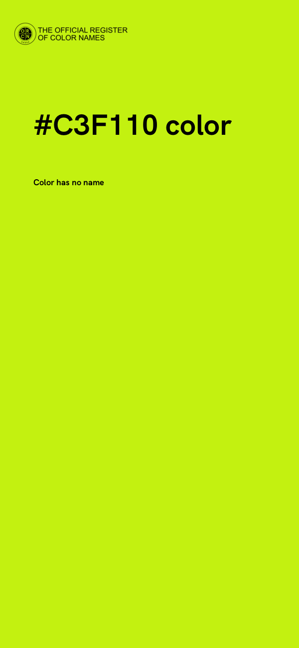 #C3F110 color image