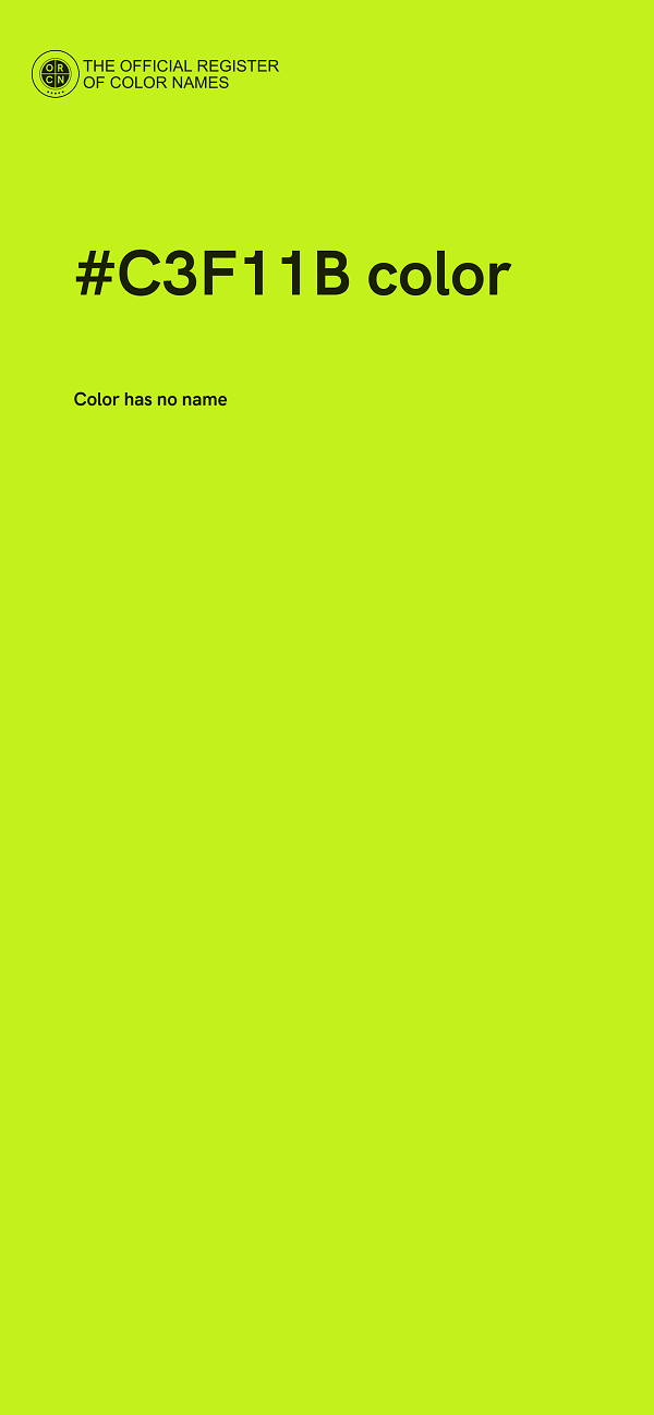 #C3F11B color image