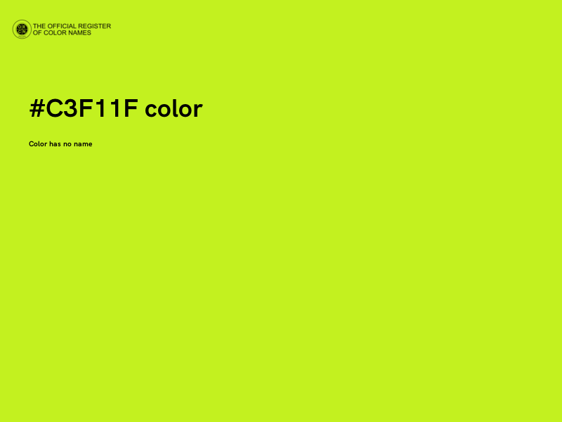 #C3F11F color image