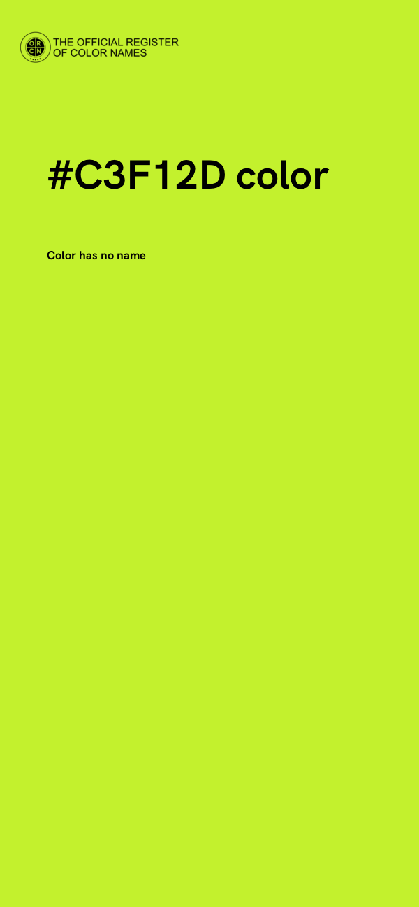 #C3F12D color image