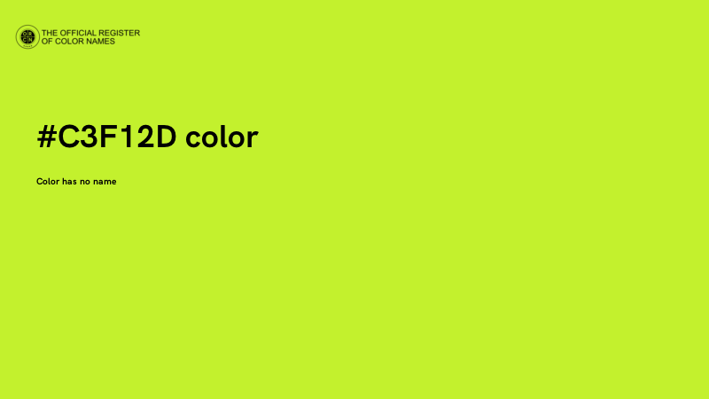 #C3F12D color image