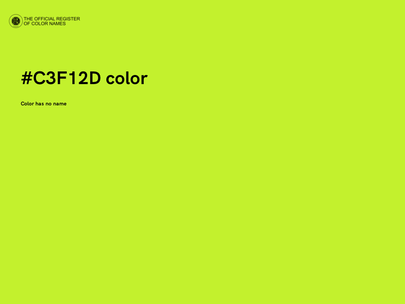 #C3F12D color image