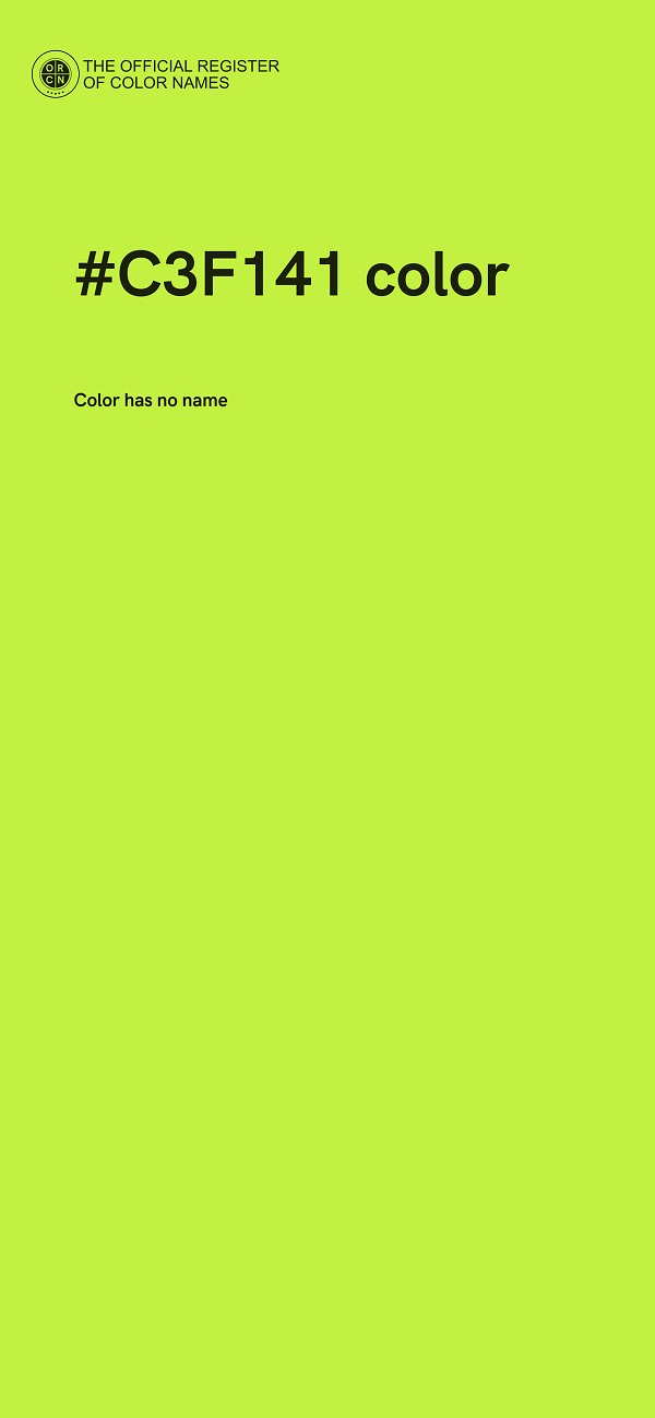 #C3F141 color image