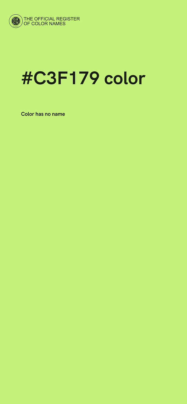 #C3F179 color image