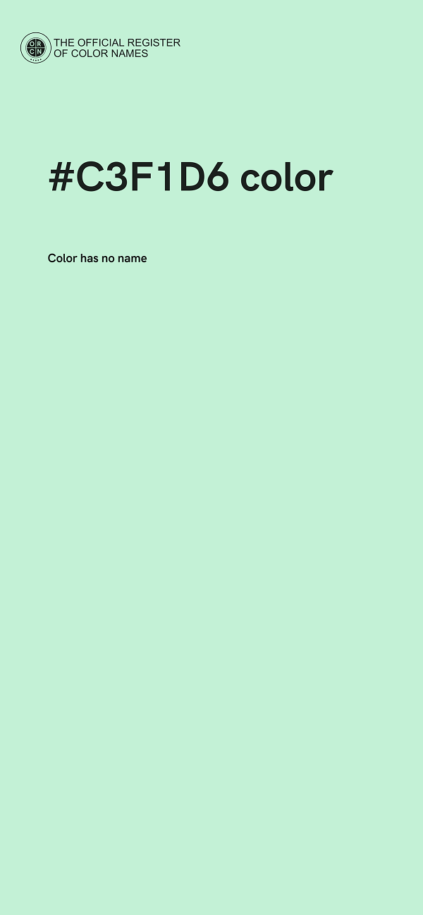 #C3F1D6 color image