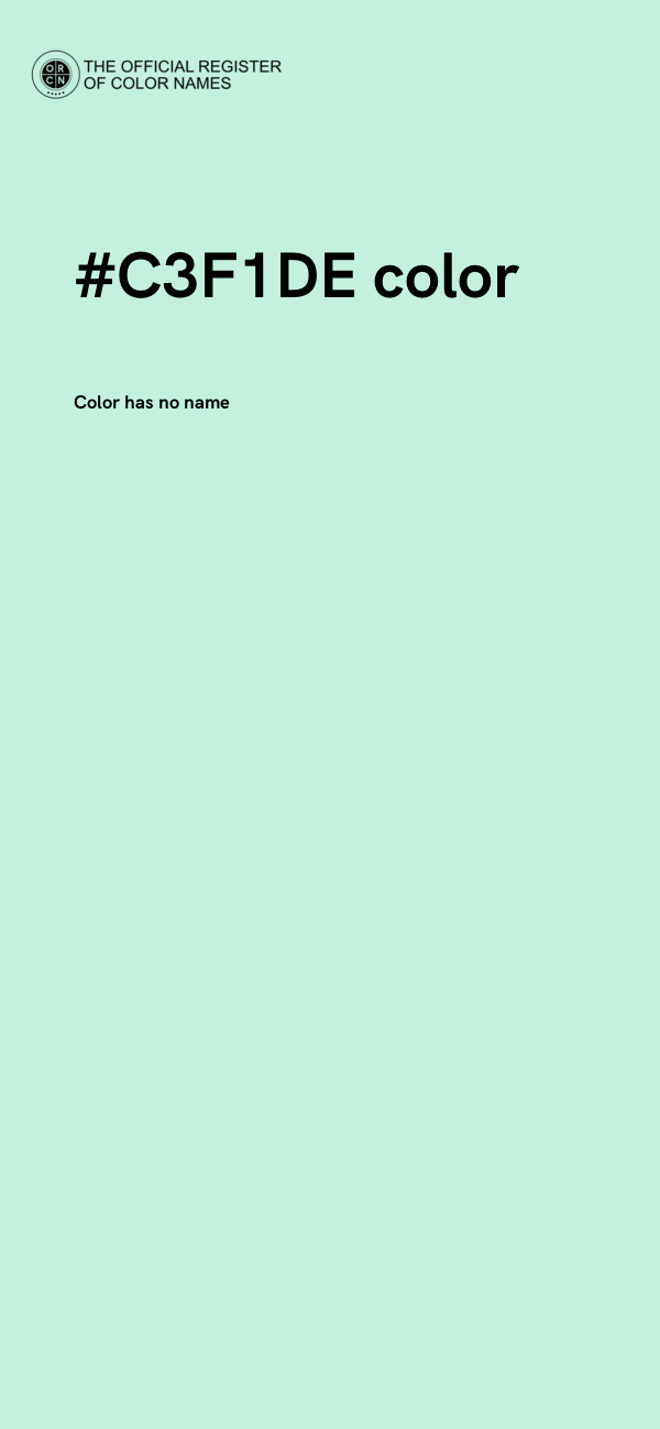 #C3F1DE color image