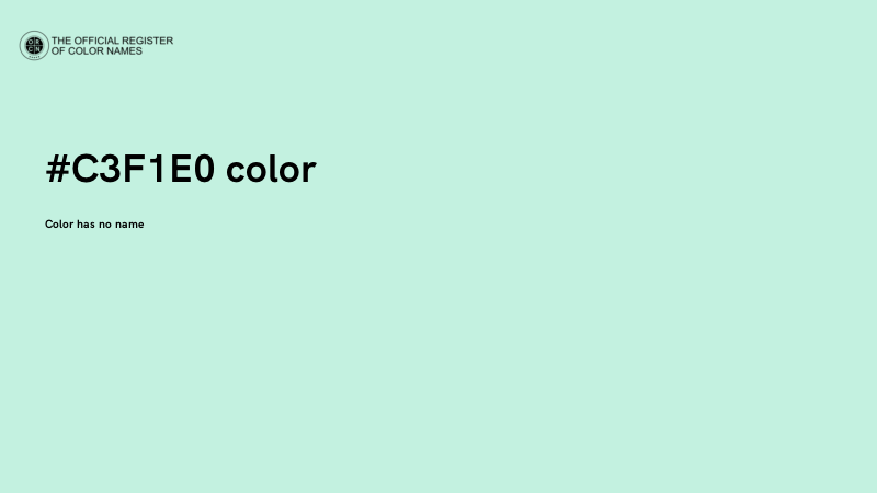 #C3F1E0 color image