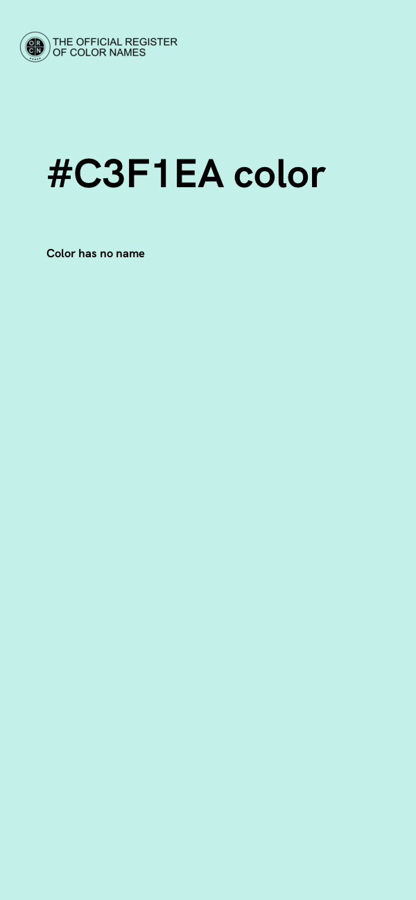 #C3F1EA color image