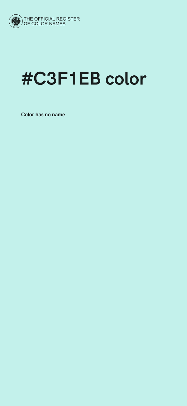 #C3F1EB color image