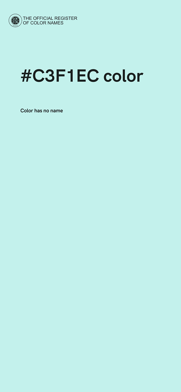 #C3F1EC color image