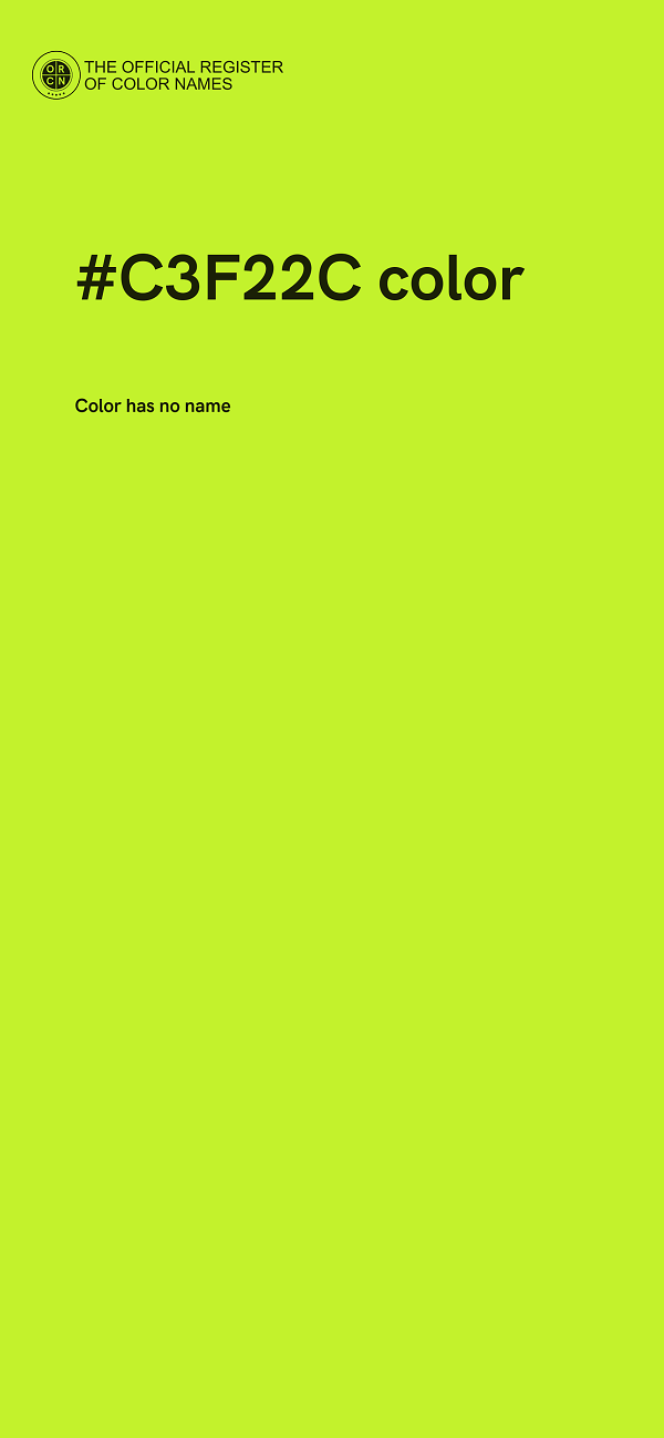 #C3F22C color image