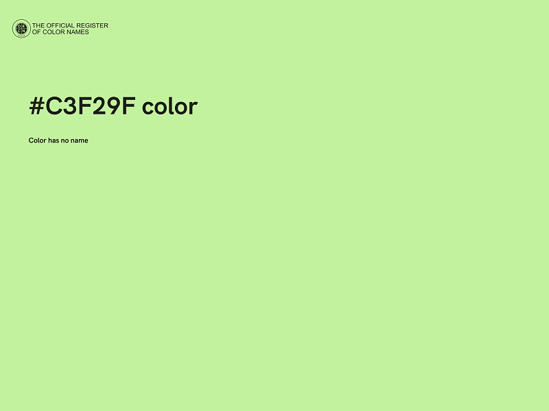 #C3F29F color image