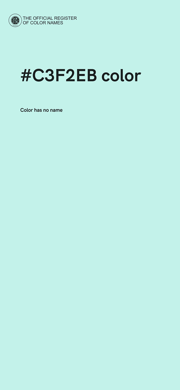 #C3F2EB color image