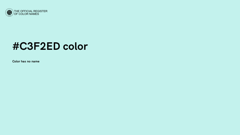 #C3F2ED color image