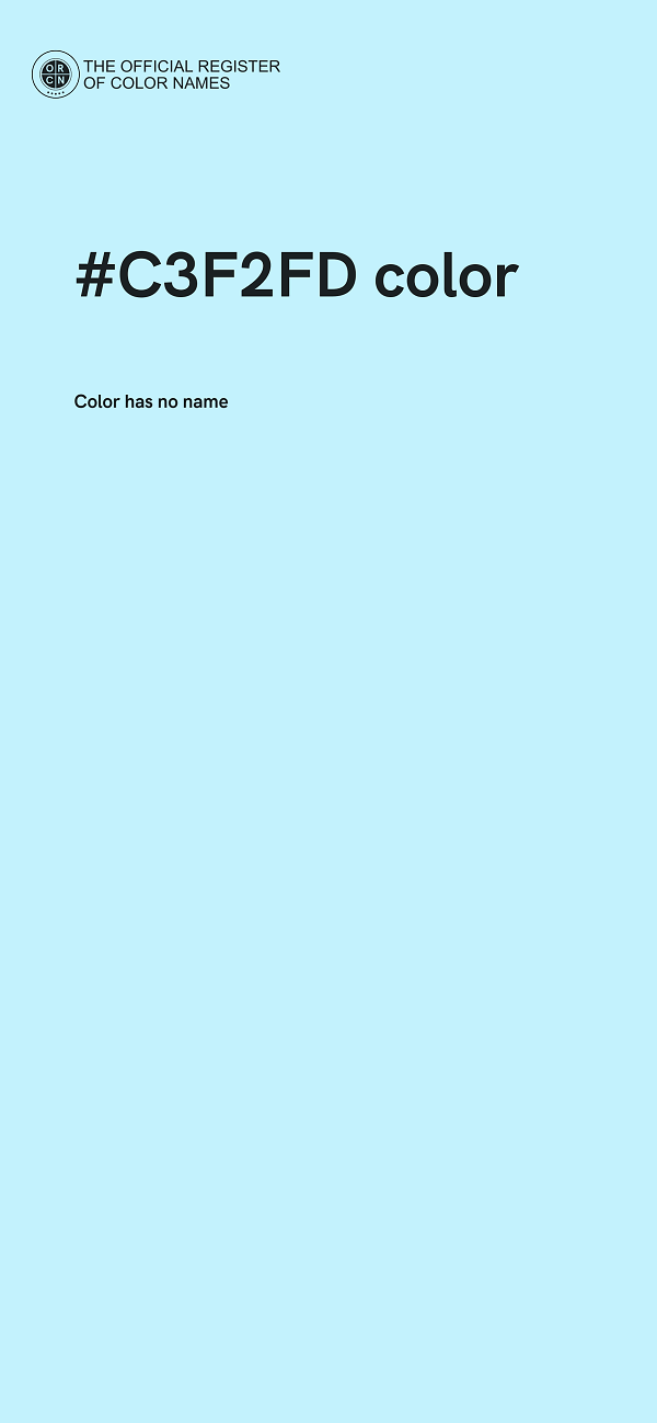 #C3F2FD color image